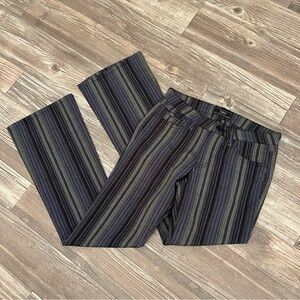 Vintage L.e.i blue & black stripped pants